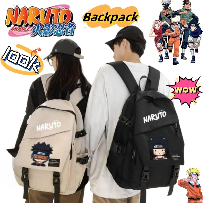 

New NARUTO Hatake Kakashi Uzumaki Naruto creative cartoon backpack high appearance adjustable zipper school bag student gifts
