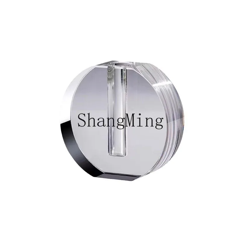 

PYH Современная минималистичная креативная хрустальная геометрическая ваза-модель для гостиной, настольный прозрачный сосуд для цветов