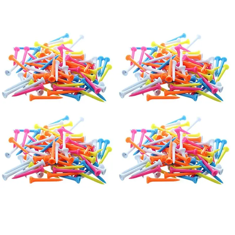 

AEF6-400 Pcs Golf Tees 54 Mm Plastic Mixed Color
