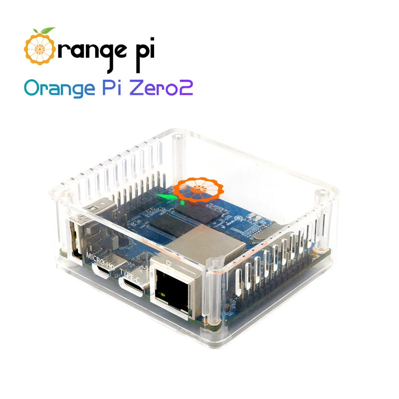 Caja transparente de ABS de placa Orange Pi Zero 2, no puede sujetar la placa de expansión junto