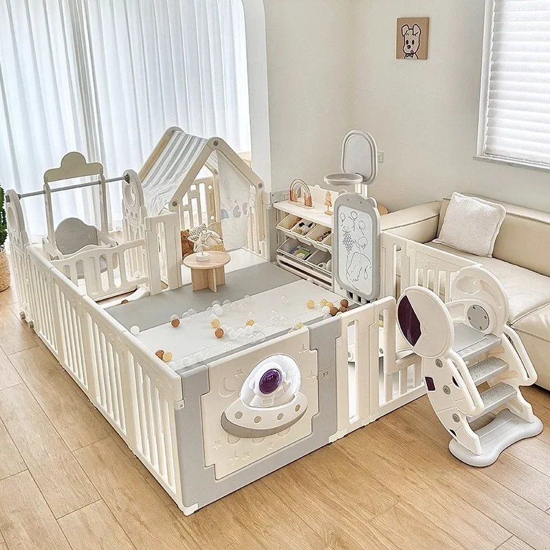 

Multi function Crawling Mat Indoor Home Playland Baby Crawl Playpen Safety Fence Activity Center for Infant Toddler