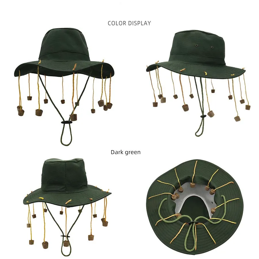 المشي لمسافات طويلة في الهواء الطلق دلو القبعات للنساء الرجال الأسترالية الشعبية قبعة صياد الشمس حماية قبعات للحماية من الشمس قبعة سفر متعددة الاستخدامات #2