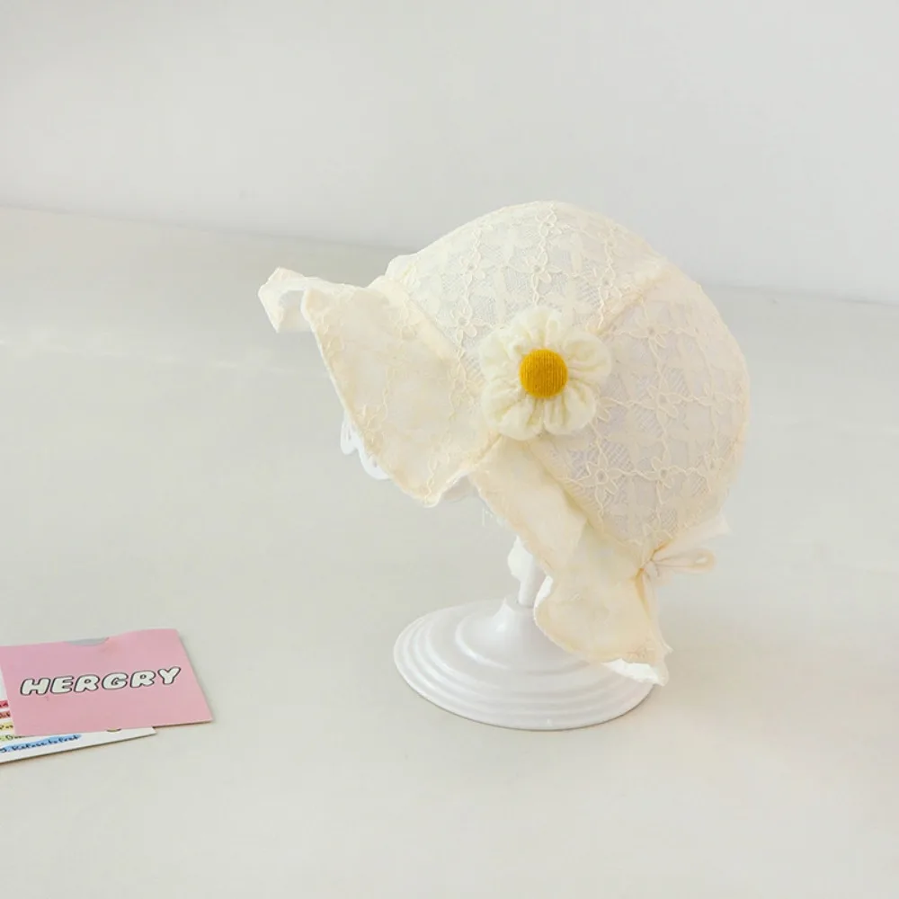 

Fashion Lace Ruffle Newborn Sun Hat Sweet Princess Infant Bucket Hat Sunscreen Ruffle Baby Fisherman Hat Beach