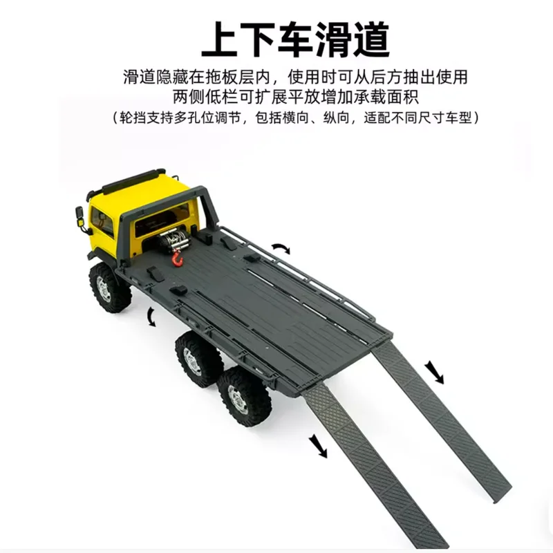New Hobby Plus 1810601 1/18 Cr-18p Arktos V1.5 Remote Control Big Bear Flat Trailer Cross-Country Climbing Car Toys Gifts Rc Car