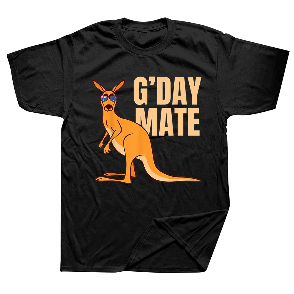 2024 Australia G-Day Mate Shirt Funny Kangaroo Australian Country Flag Men T Shirts Male T-Shirt Hip Hop Tops Cotton Tees