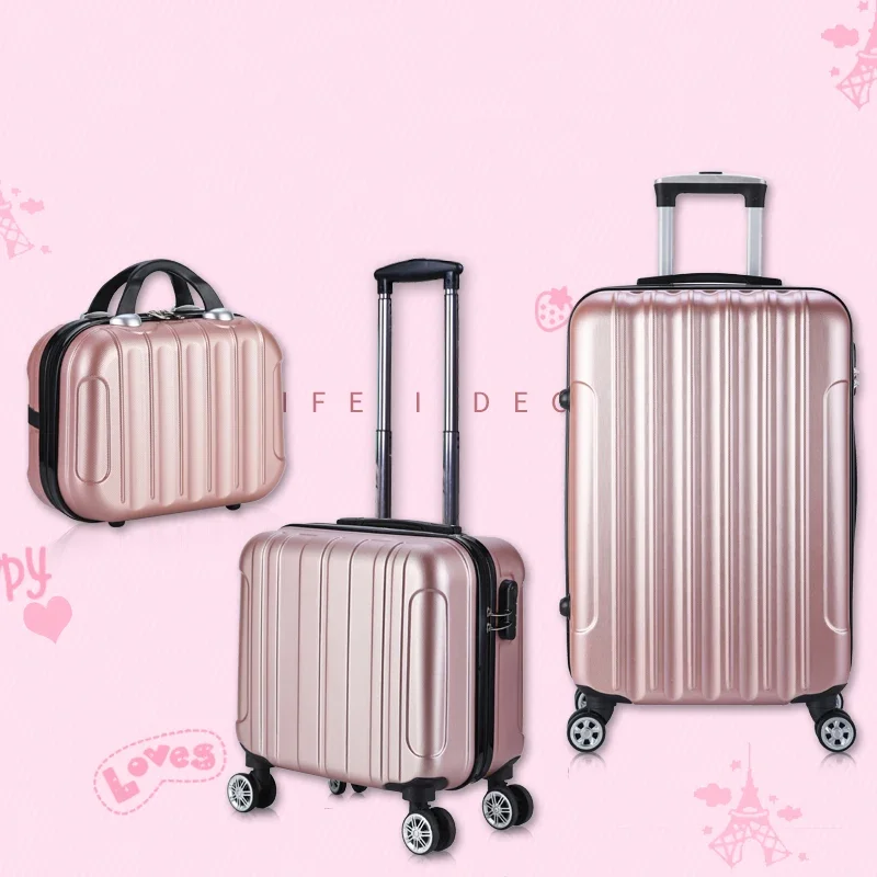 Imagem -02 - Mini Cabine Mala sobre Rodas Trolley Case Senha para Transporte na Bagagem Bolsa de Cosméticos Moda Feminina Pequeno 18