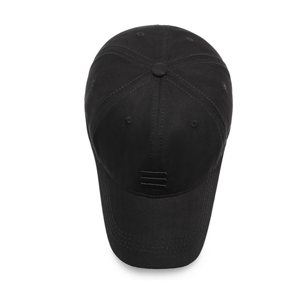 Baseballkappen mit dreifach horizontalen Sticklinien, Frühling und Herbst, verstellbare Freizeithüte für den Außenbereich, Sonnenschutzhut – Detail 10