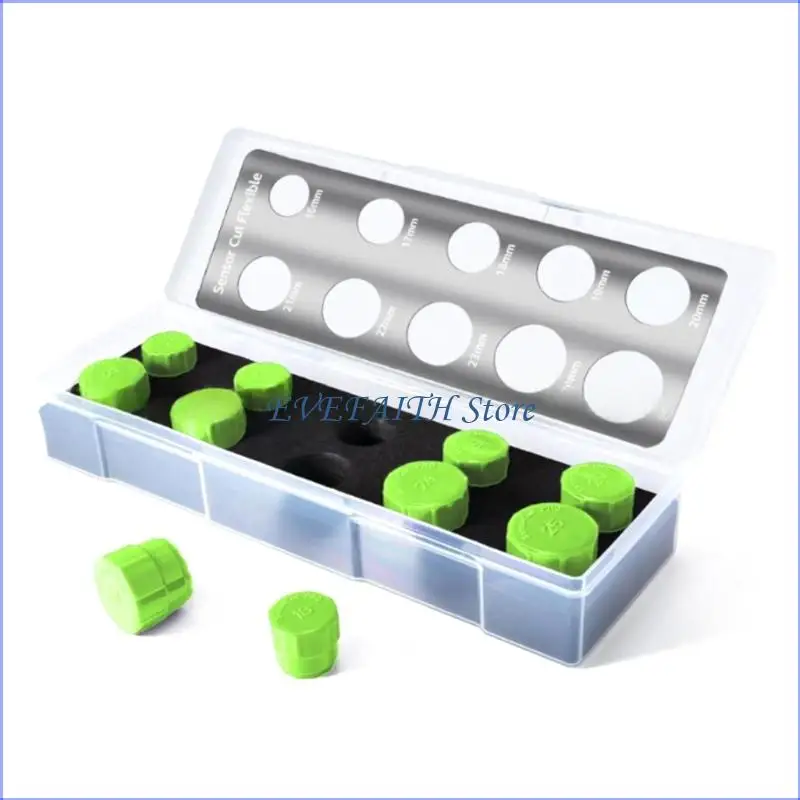 

124B 10 шаблонов автомобильных пленочных радаров инструмент для резки отверстий многоразовый профессиональная установка