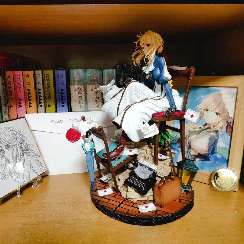 Nuovo arrivo Anime Violet Evergarden figura modelli di figura viola Gk statua ornamento giocattolo da collezione decorazione bambola regalo per