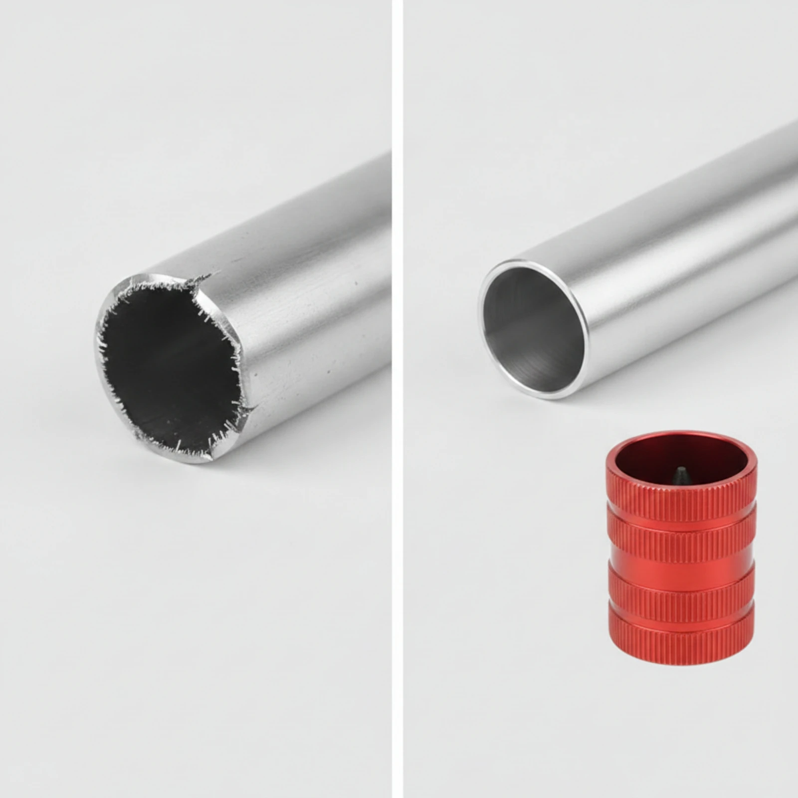 Pipe Deburring Tool Manual Pipe Chamfer Tool Inner Outer Reamer Heavy Duty Tube Reamer Easy to Use for Plumbers, Plumbing