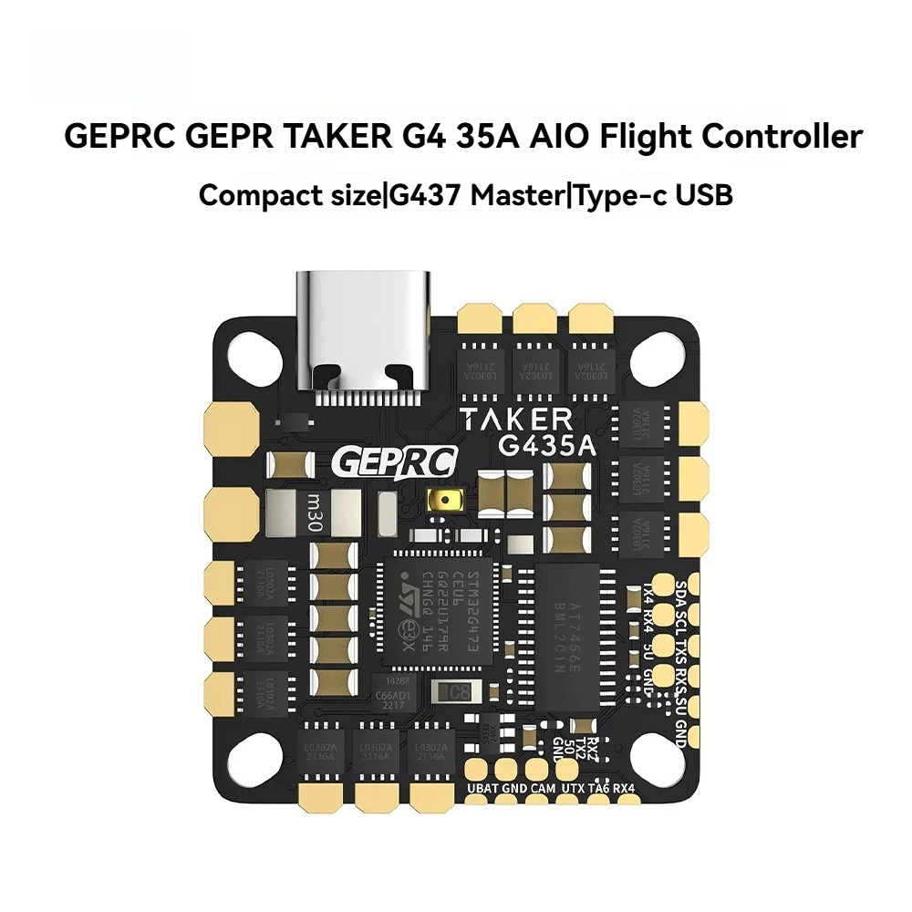 FPV Accessories for GEPRC TAKER G4 35A AIO Flight Control Compatible Hole Position High Performance Master Control Transverse