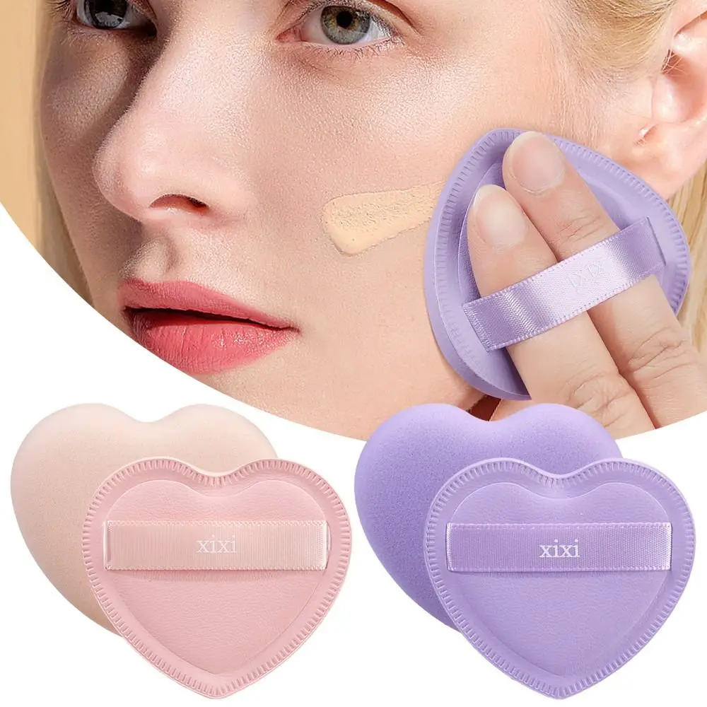 Esponja de polvo supersuave para mujer, corrector en forma de corazón, herramientas de maquillaje de belleza, crema líquida, esponja cosmética para crema BB