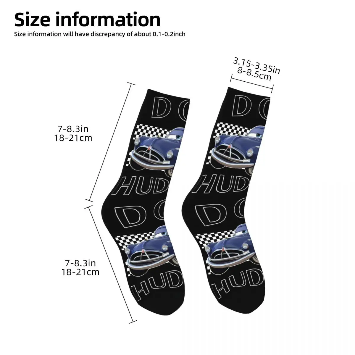 Cars Boys Doc Hudson Lightning Mcqueen Socks Men\'s Women\'s Casual Socks Crazy Spring Summer Winter Middle Tube Stockings Gift