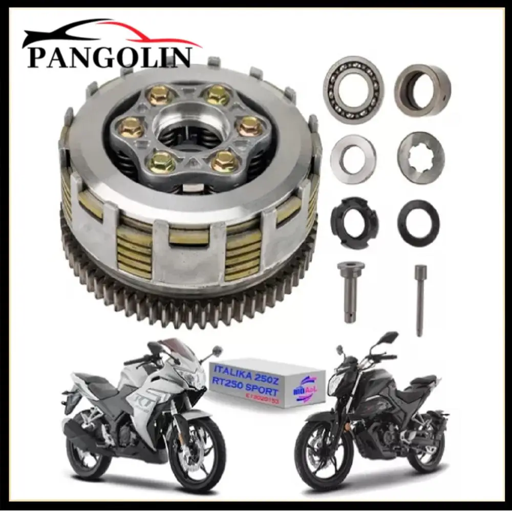 Clutch Assembly Italika 250SZ Dt200 Dt250 Ft200 Motorcycle Parts Engines Engine Parts Engines Motorcycle Equipments Parts