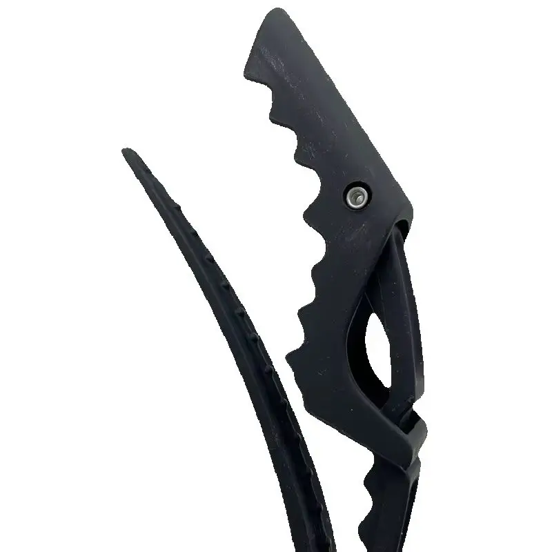 6Pcs Plastic Black Frosted Crocodile Hair Grip Clips Quality Salon Hair Section Clips Hairdressing Cutting Clamps view 5