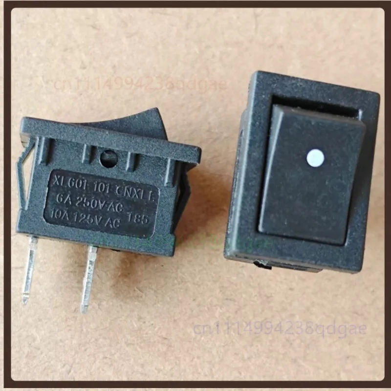 1PCS Self Reset Rocker Switch XL601 2 Pin 2 Position 6A 250VAC 15x21mm Repair Replacement Part