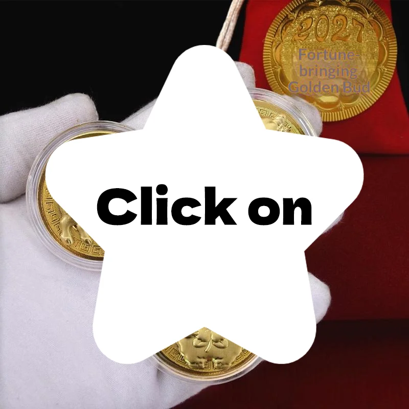 Year Of The Goat Commemorative Medal 2027 Zodiac Sheep Imitation Gold Foil Souvenir Coin New Year Gift