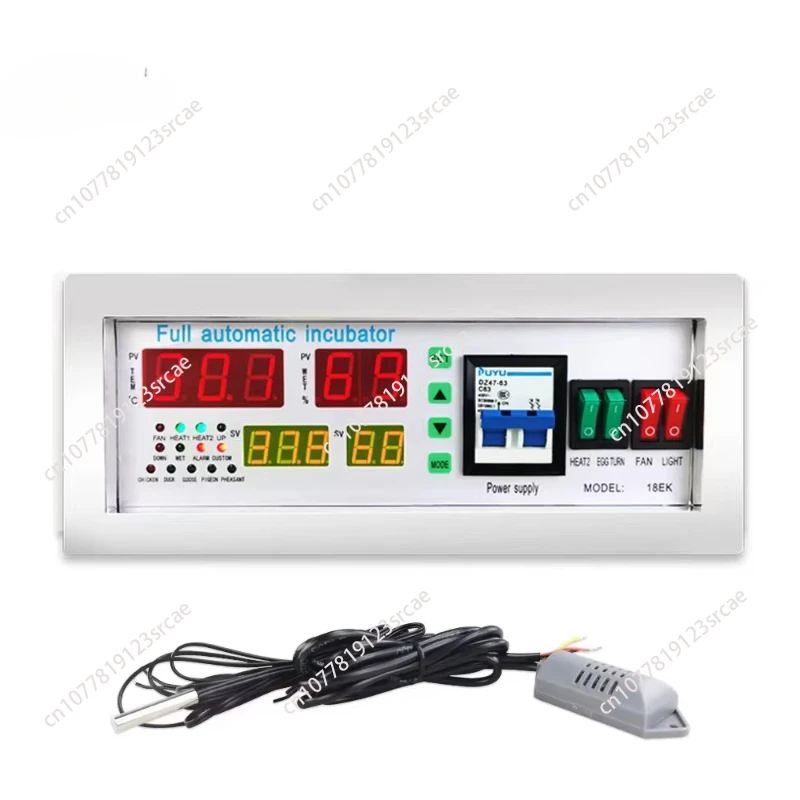 

Контроллер инкубатора HZ18EK с датчиком температуры и влажности, аксессуары для автоматического инкубатора для яиц на ферме