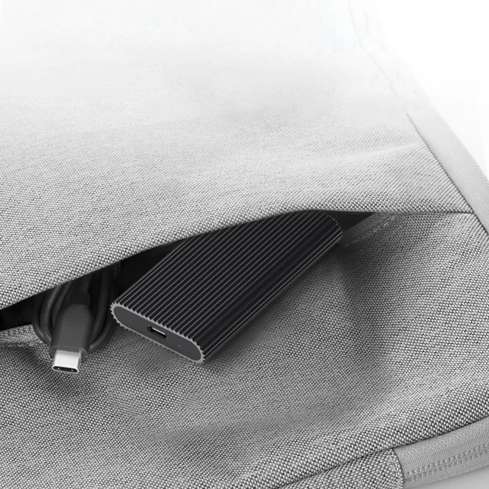 MSATA ถึง Type-C SSD กล่องภายนอก Solid State Drive USB Type-C อะแดปเตอร์ SSD กล่อง MSATA Solid State Drive กรณี