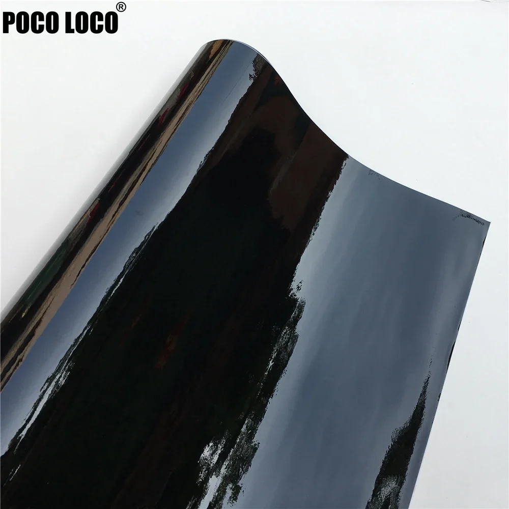 ملصقات سيارة فينيل سوداء لامعة ، 30 × ، فيلم لف ، صائق ، قنوات إطلاق الهواء #2