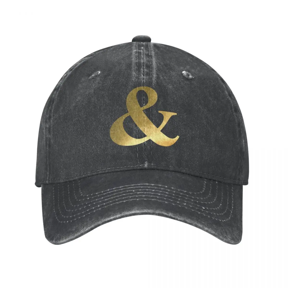 Gold Ampersand Cap Cowboy Hat Hat beach mens hat Women's