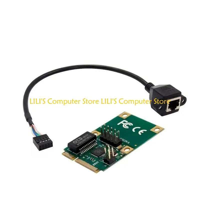 A52B 코드 네트워킹 카드 미니 PCIE에서 RJ45 어댑터 1000MB 직선/곡면 바늘