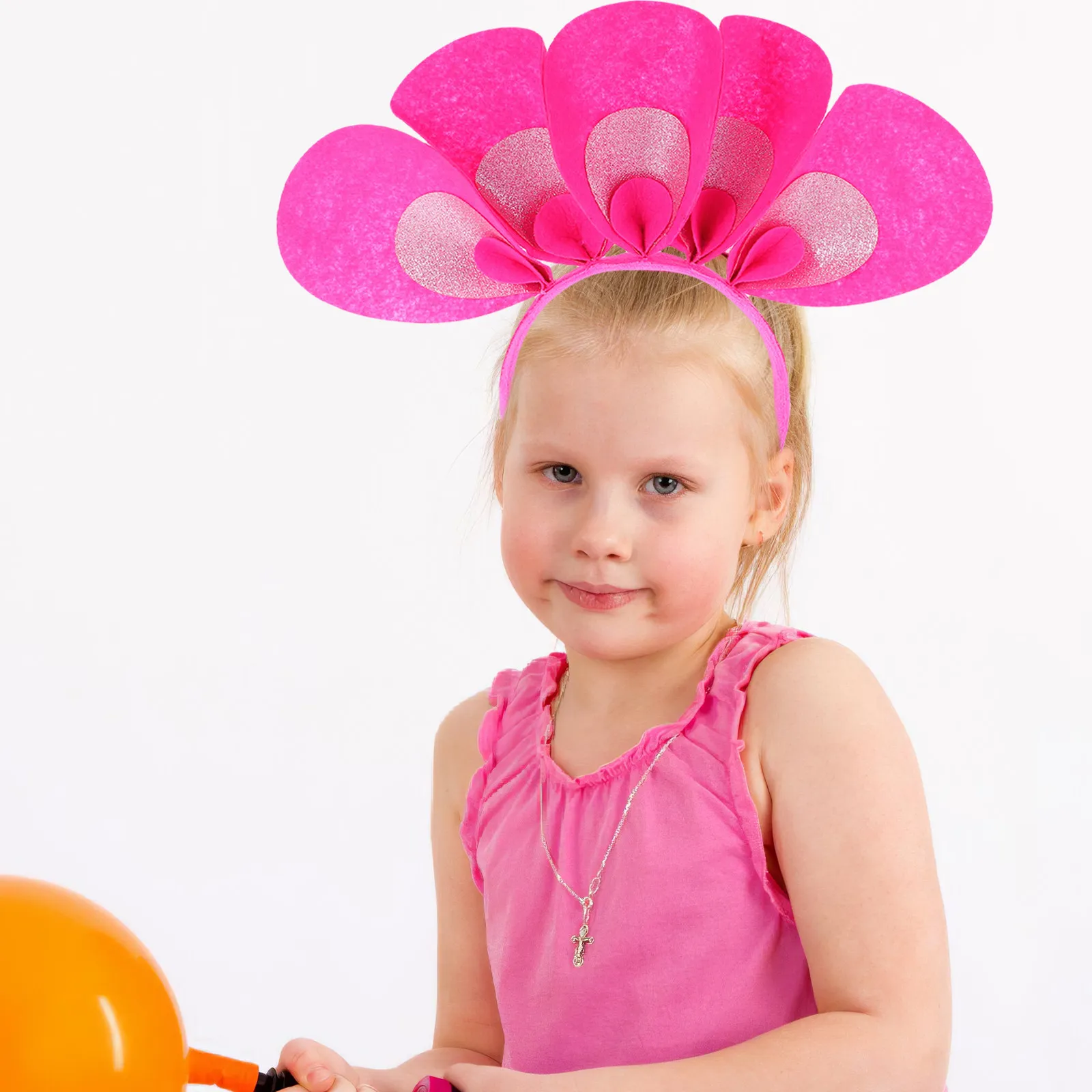 

Цветочная повязка на голову, цветочный ободок для волос, реквизит для костюмов на день рождения, для выступлений на сцене, для взрослых и детей