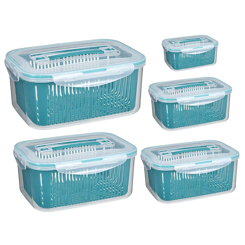 

5Pcs Professional Kitchen Drain Baskets Fruit Washing Storage Holder Not Easy to Break Or Deform Widely Used