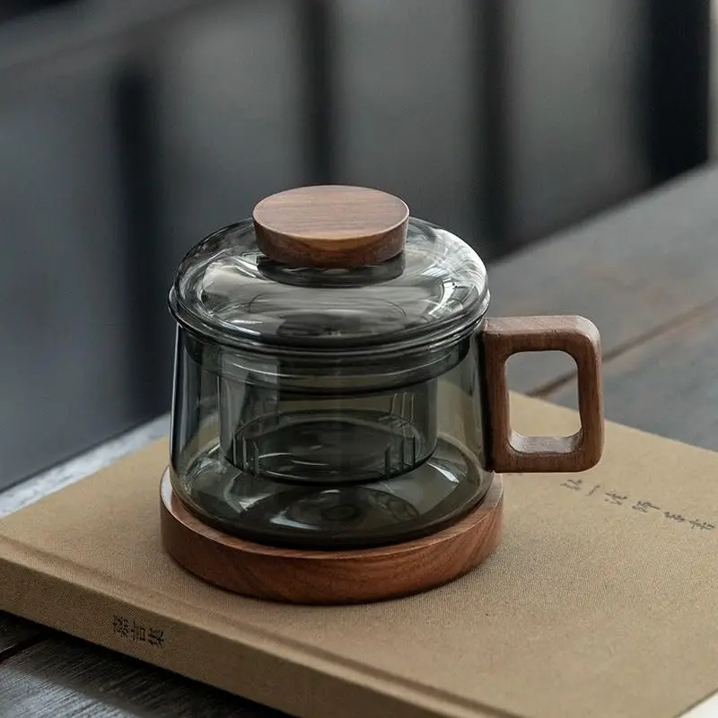 Multifunctional Glass Tea Cup with Filter Bubble - Heat Resistant, Reusable, Suitable for Home and Office Use, Tea Cup Set