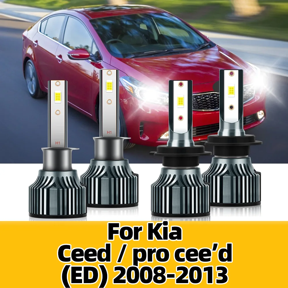 Car Headlight Bulbs LED CSP 3570 Light 6500K 12V Turbo Headlamp Beam For Kia Ceed / pro cee'd (ED) 2008 2009 2010 2011 2012 2013