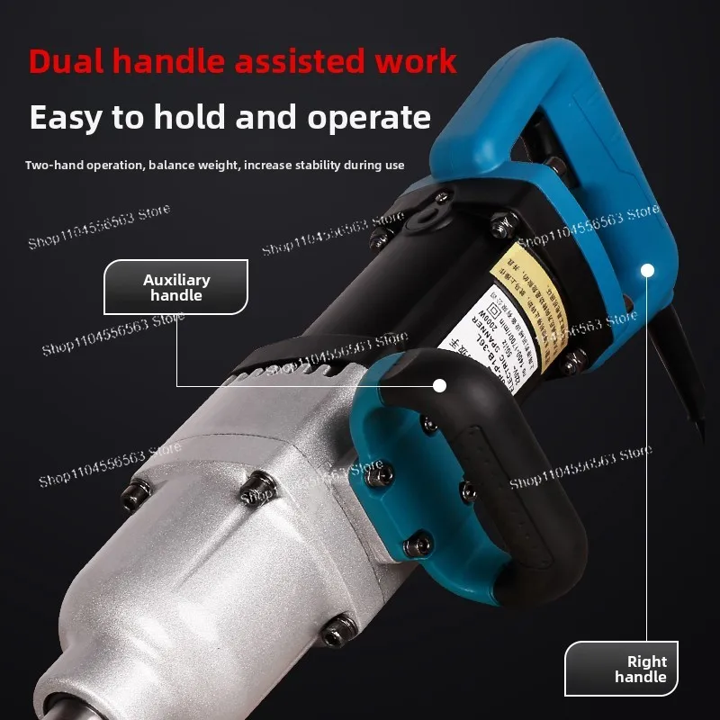 **220V Electric Impact Wrench - High Power, Plug-in, Industrial Grade for Heavy Duty Automotive & Construction**