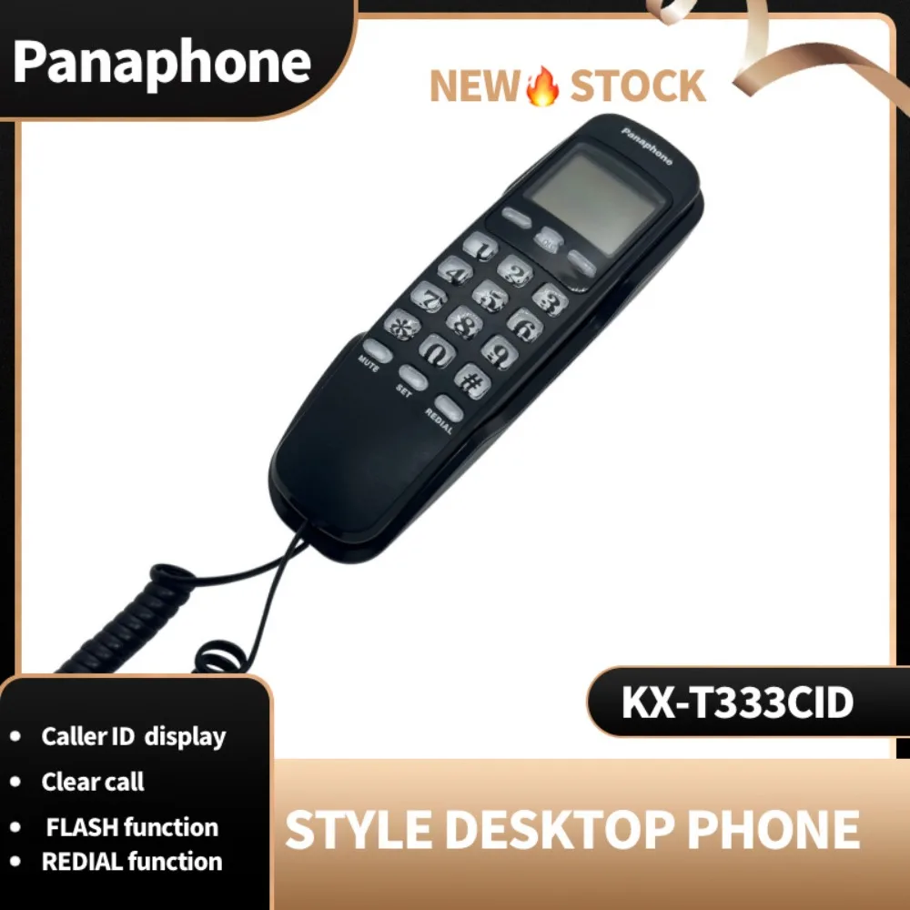 NEW Wall Mounted Corded Telephone Landline Desktop Wired Telephone Compact House Phones Home Office