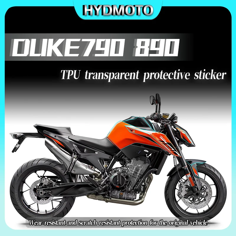 For KTM DUKE790 890 accessories protective film TPU invisible transparent car cover full car scratch repair sticker modification