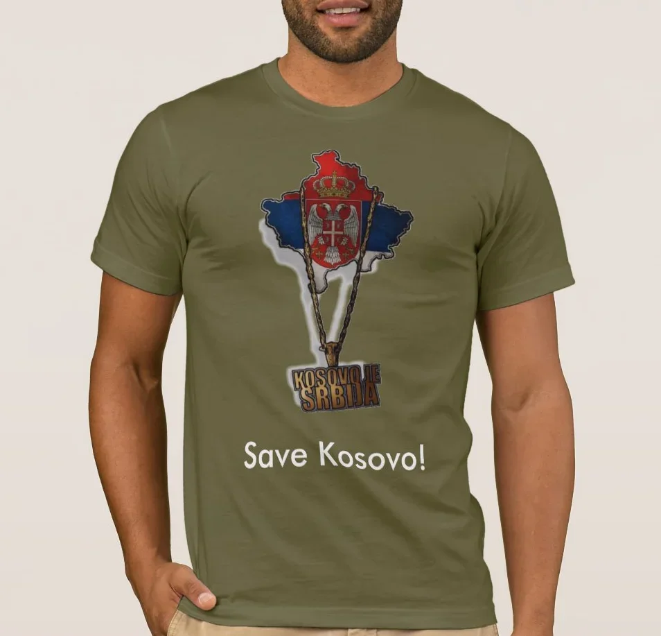 Keep Kosovo Part of Serbia, Kosovo Is Serbia Support Movement T-Shirt 100% Cotton O-Neck Short Sleeve Summer Casual Mens T-shirt