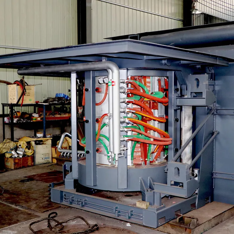 

5T Steel induction melting industrial furnace melting steel melting brass melting aluminum and other Rare metals melting
