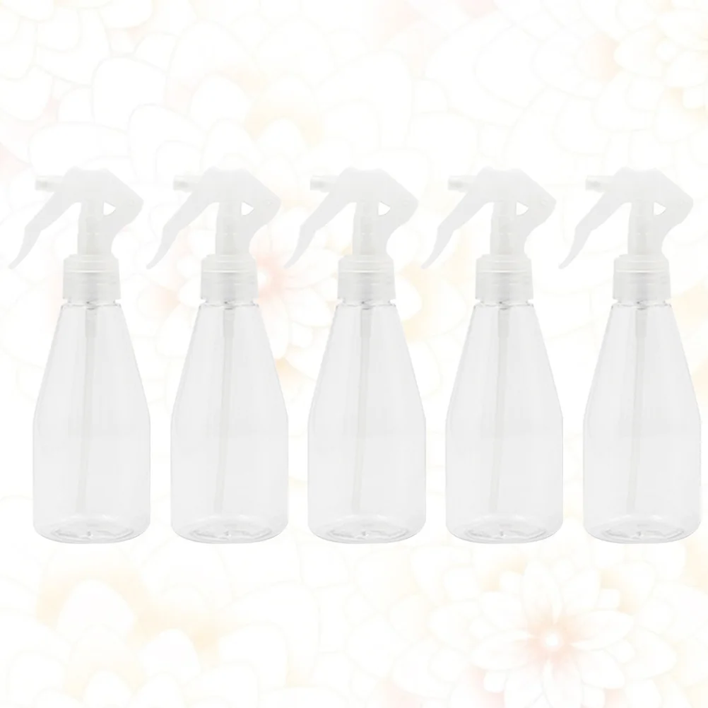 Mini botellas de Spray transparentes, botellas de viaje de plástico vacías, dispensador de aceite esencial de Perfume recargable, 5 uds.