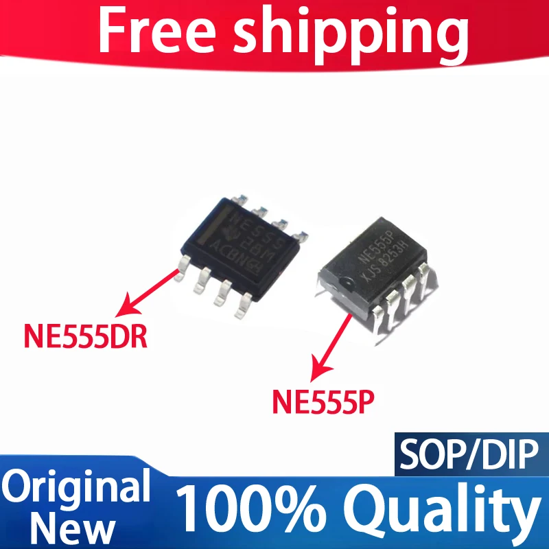 (50-100piece)100% New NE555 NE555P NE555DR NE555N SOP8 DIP8 Chipset