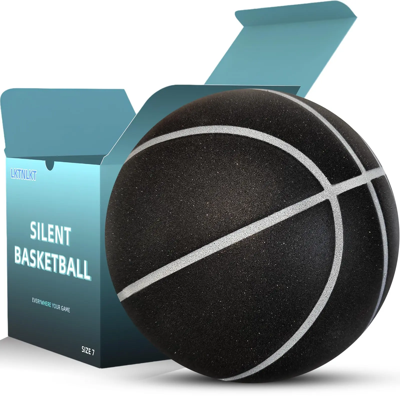 

Silent High-Bounce Sponge Basketball, Indoor Training-Only, Noiseless Design, for Kids' Home Dribbling Practice Line Silent Ball