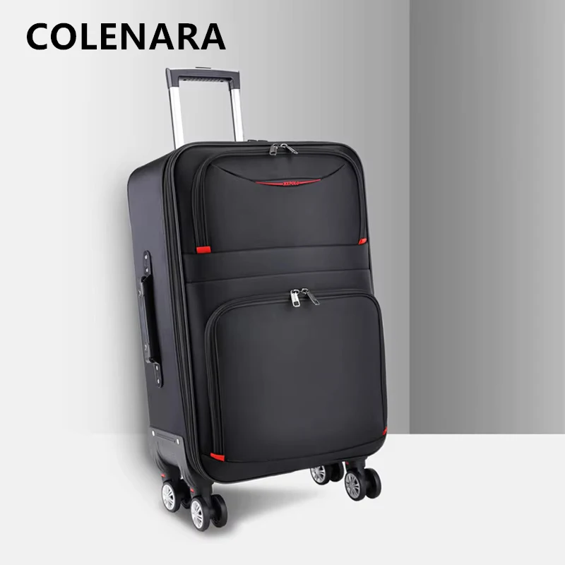 COLENARA Rolling Suitcase Oxford Cloth Boarding Box 20 Inch Trolley Case 22