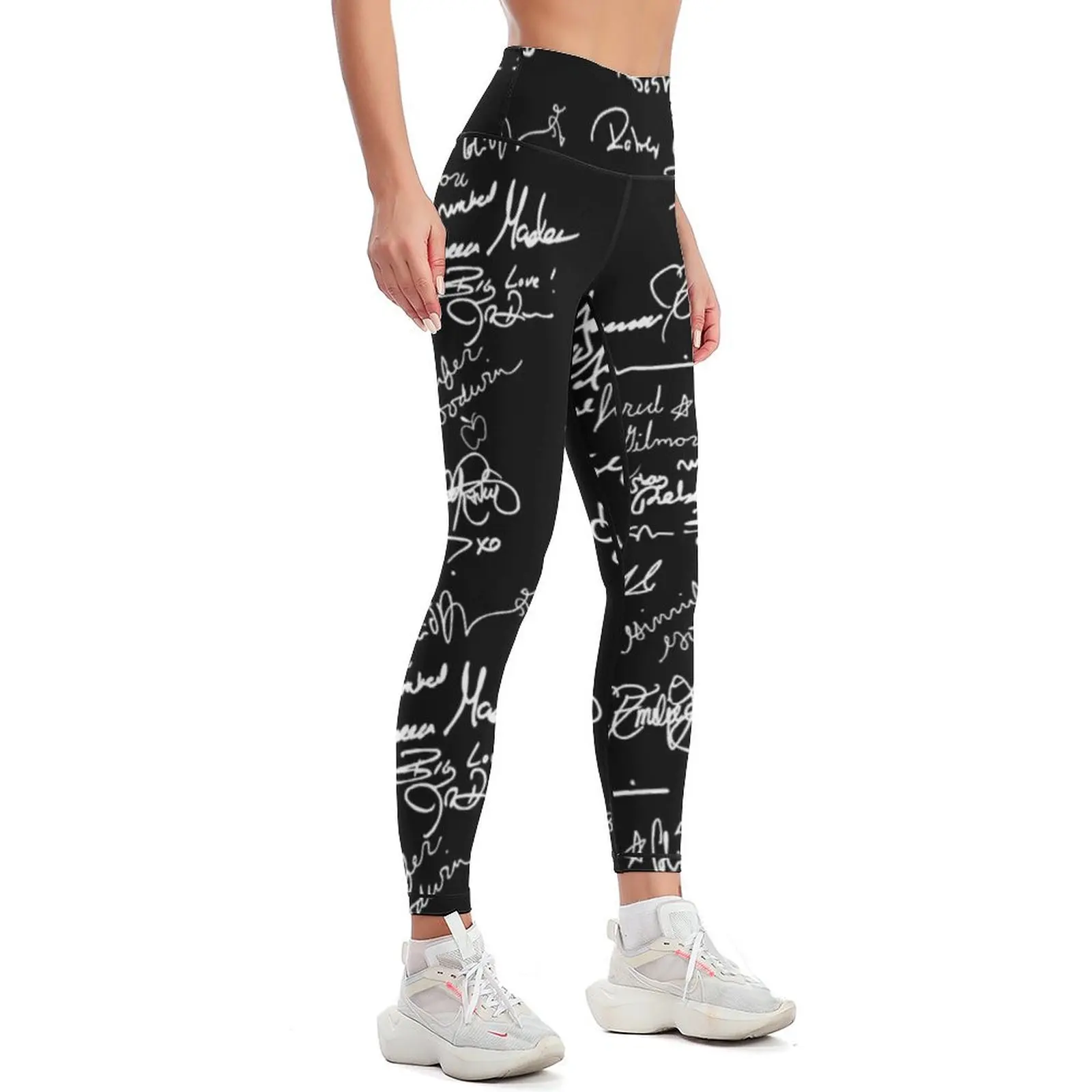 OUAT autograph (white text) Leggings Women's pants Women's sportswear Fitness's gym clothes jogging pants Womens Leggings