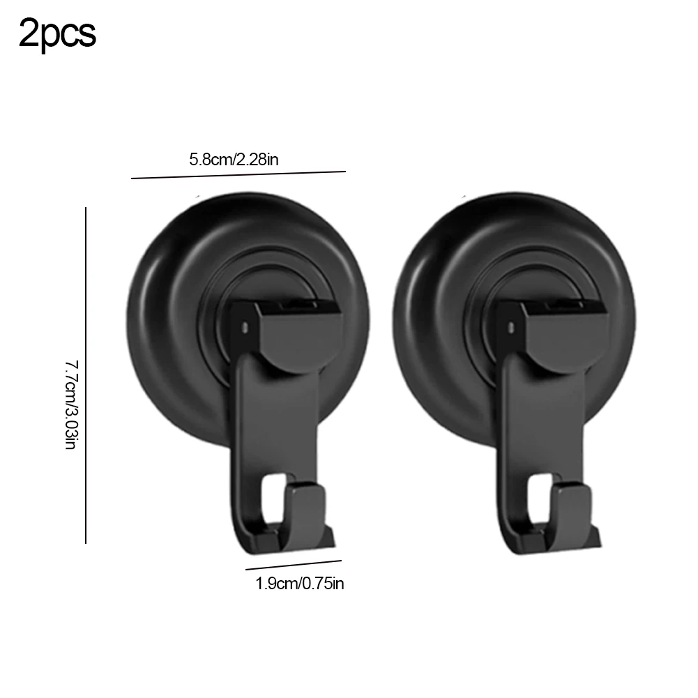 2 قطعة خطاف لاصق حامل تخزين مقاوم للماء هوك قوي كوب شفاط المكنسة الكهربائية هوك للمنزل المطبخ نافذة زجاج الباب الجدار