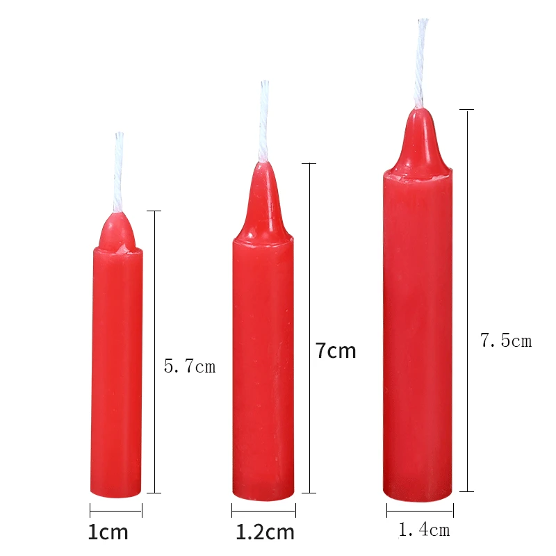 10pcs Small Red Candles Household Birthday Lighting Red and White Candles Valentine\'s Day Decoration Candles Home Decoration