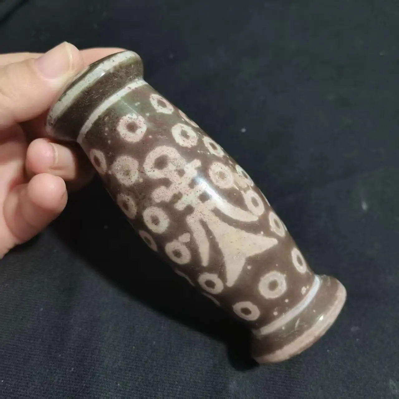 

Натуральный агат Тибет Xizang Мантра колесо Мощный китайский амулет Коллекция бусин Высокое качество