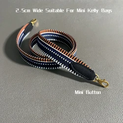 Handsewn 2.5cm Wide Canvas Strap With Pure Steel Mini Buckle Suitable For Mini Kelly Bag Strap Shoulder Strap Accessories