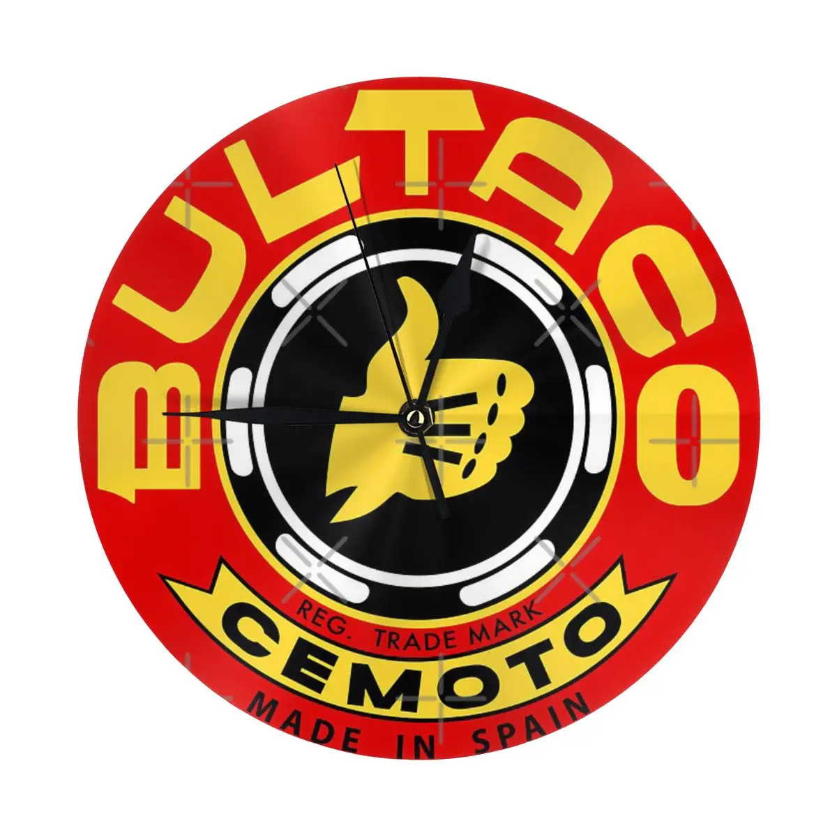 Bultaco Cemoto YELLOW Wall Clock Room Decoration Clock Must-have Ornament Round