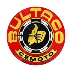Bultaco Cemoto YELLOW Wall Clock Room Decoration Clock Must-have Ornament Round