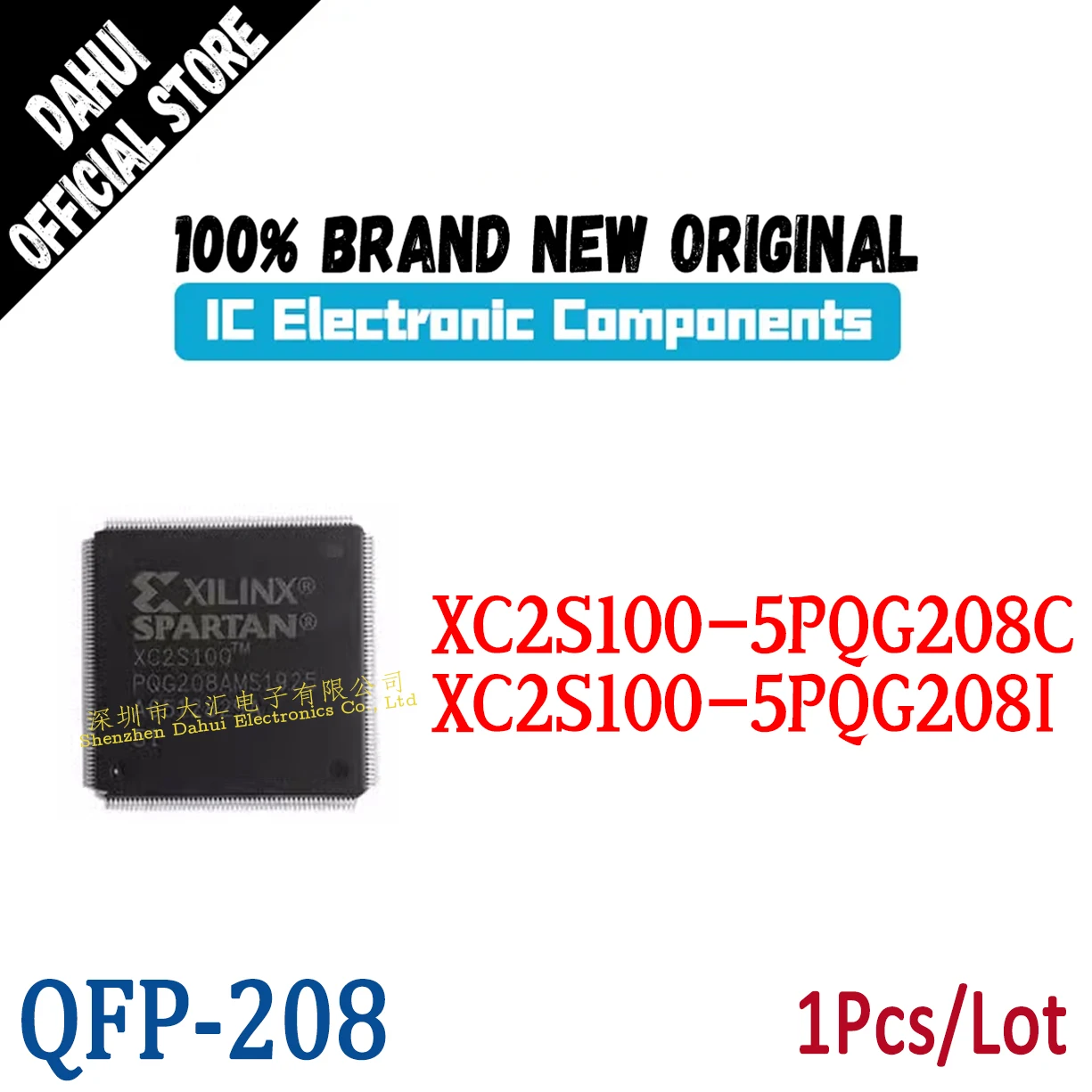

XC2S100-5PQG208C XC2S100-5PQG208I QFP-208 Programmable logic chip IC new original