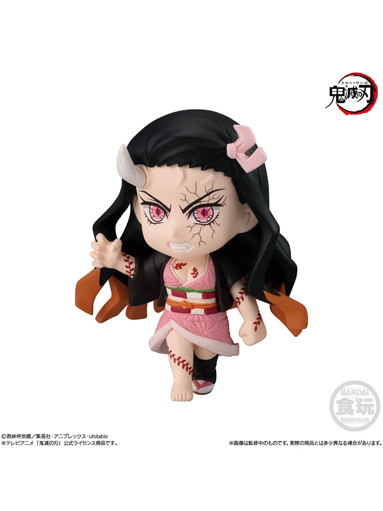 BANDAI Demon Slayer Action Figures Model Tanjirou Kamado Nezuko Hashibira Inosuke EX CASHAPON  Ornaments series Original