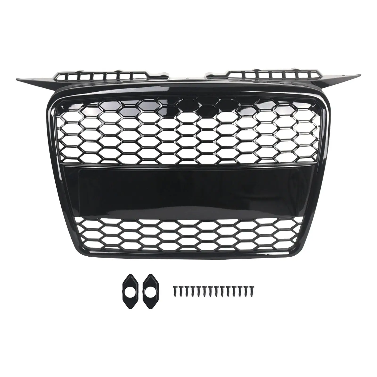 Grille Trim 8P4853651A Simple Installation Black Sturdy Direct Replace Car Grille Protection Net Accessories for Audi 04-08