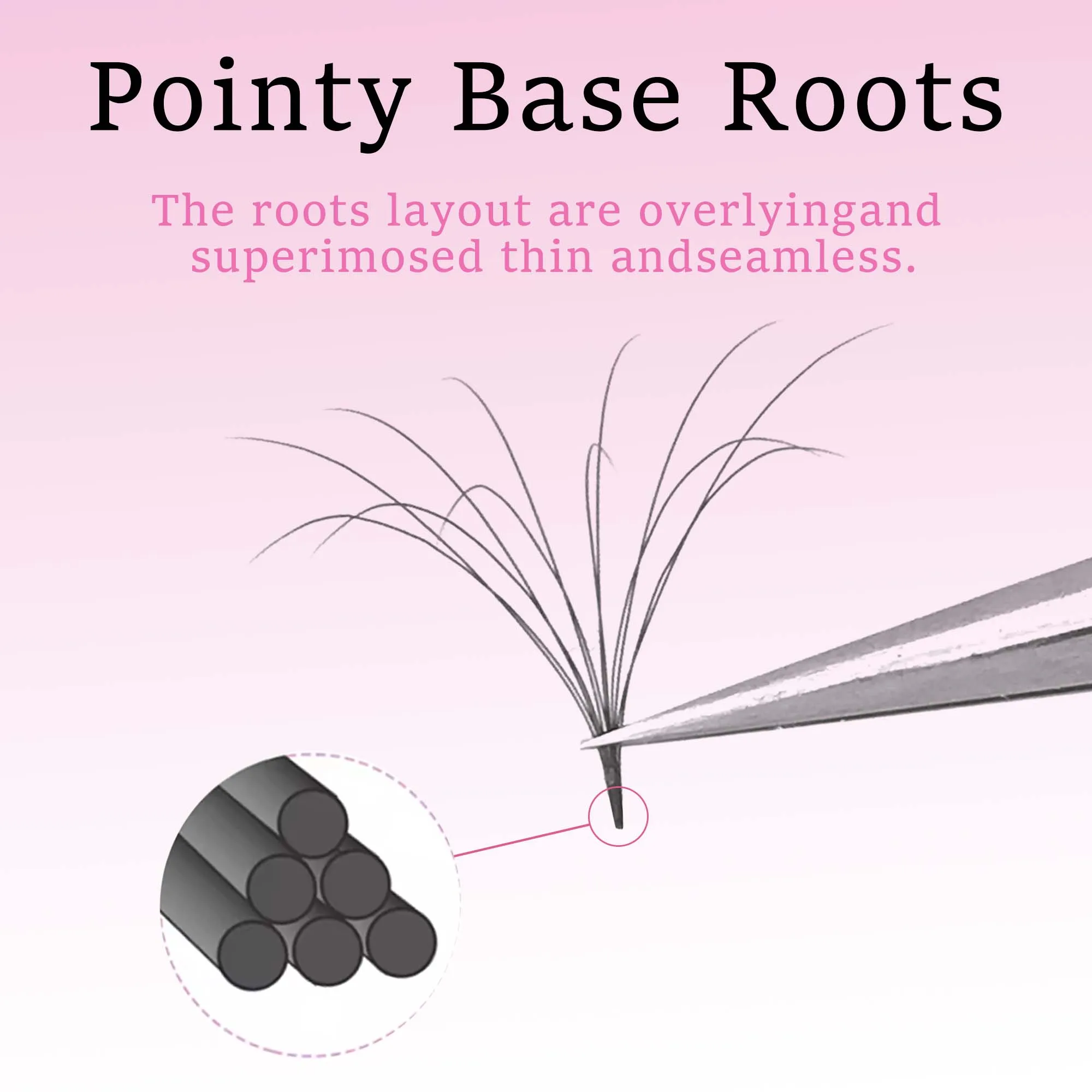 COMANGO joli double couche moelleux préfabriqué volume ventilateurs CD courbure bundle bouquets hybride méga volume extension de cils prête à l’emploi faux cils longue durée